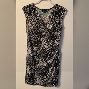 AB Studio Black & White Dress